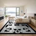 thumbnail image 3 of ODIKA Skull Graphic Beast Gothic Pixel Streetwear Dorm Guys Men Chrome for Great Room, Indoor Open Concept, Large Living Low Profile Flatwoven, 3 of 7