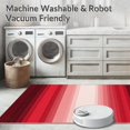 thumbnail image 5 of ODIKA 4'x6' Machine Washable Non-Slip Area Rug, Ombre Red High Traffic Rug with Pad, Red, 1051142, 5 of 8