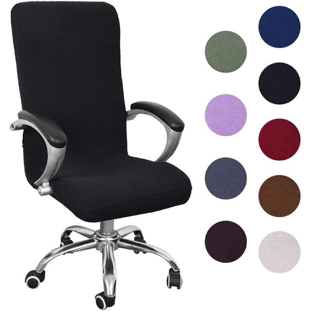 Funda de silla de escritorio de moda, funda universal extraíble para silla de computadora para reposabrazos, resistente a las arrugas y de fácil mantenimiento, mejora la decoración de tu oficina o