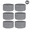 gray, variant on 6-Pack Silicone Grid Textured Anti-Slip Cup Sleeves, Reusable Heat Resistant Drink Grip Protectors for Tumblers & Cups, Easy Clean Soft Silicone Sleeve Set for Home & Travel Use