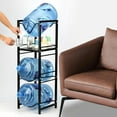 thumbnail image 3 of Heavy Duty 5 Gallon Water Dispenser Stand with Spigot Storage Shelf - 4 Tier Bottle Rack Organizer for Home Kitchen Office Living Room, 3 of 6