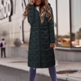thumbnail image 2 of Vedolay Coat for Women Winter Winter Warm Lined Thick Hooded Jacket Outwear Overcoat Green,XL, 2 of 4