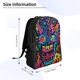thumbnail image 4 of Fotbe Neon Graffiti Urban Art Mochila de Viaje para Laptop, Mochila Ejecutiva Delgada y Resistente 15.6", 4 of 8