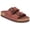 Leather Khaki, variant on Women's Adjustable Buckle Suede/Leather Clog Sandals, Arch Support water-resistant Slides for Daily Wear, Suede Tan Size 9