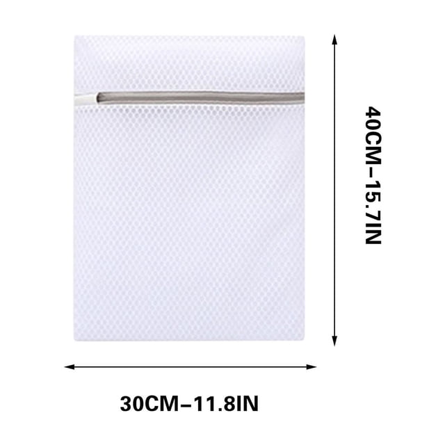 Sac à Linge en Maille pour Lessive Délicate à la Machine, Polyester Alvéolé Robuste avec Fermeture Éclair à Verrouillage Automatique 10 Po x 12 Po