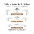 thumbnail image 2 of 6-Piece Clear Acrylic Cake Stand Risers, 2 Sets 3-Tier Cupcake Display Stand for Desserts, 2 of 9