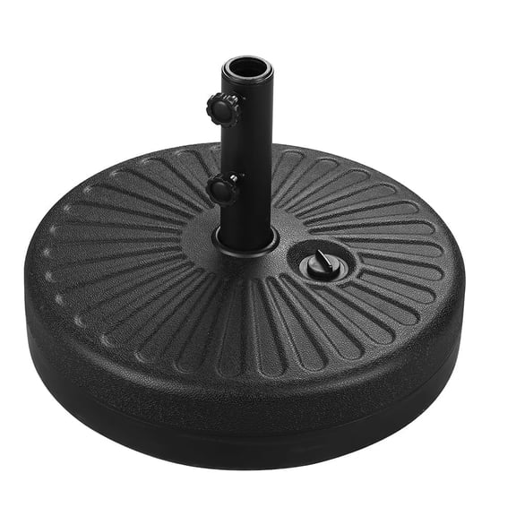 Ainfox Weighted Base for 7.5-10ft Patio Umbrella, 73 lbs Sand Filled, 48 lbs Water Filled Outdoor Market Umbrella Stand