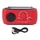 thumbnail image 1 of Radio Meteorológica De Emergencia Multifuncional AM FM SW Banco De Energía Portátil Radio De Manivela Solar para Acampar Al Aire Libre Rojo, 1 of 5