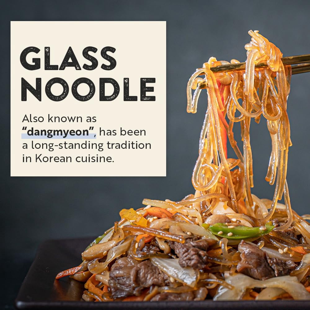 (4 pack) O'Food Korean Sweet Potato Glass Noodle, 3.5 oz
