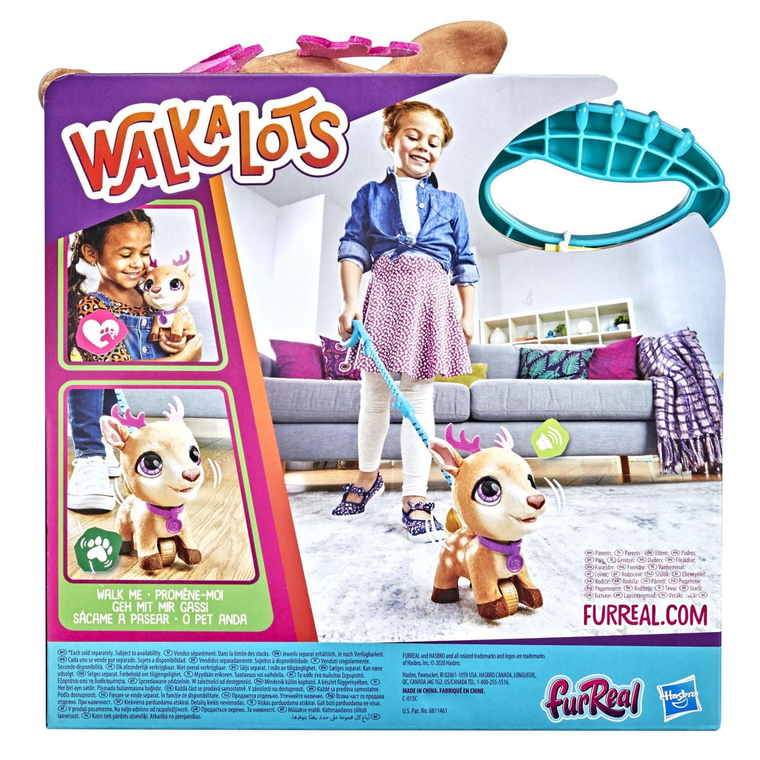 furReal Walkalots Big Wags Deer Plush Interactive Toy, Electronic Pet Toy, Ages 4+