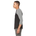 thumbnail image 3 of Bella + Canvas Unisex 3/4-Sleeve Baseball T-Shirt, 3 of 3