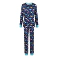 thumbnail image 1 of T-shirt Imprimé Dinosaure et Pantalon Pyjamas Parent-Enfant, 1 of 9