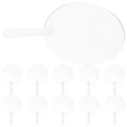 thumbnail image 3 of SHISUYAN 12Pcs DIY Painting Fans Blank Fans Transparent DIY Fans Transparent Graffiti Fans, 3 of 8