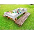 thumbnail image 1 of Parrot Outdoor Tablecloth, Parrots Observing the World on Top of Floral Foliage Garden Jungle Tropic Bird Print, Decorative Washable Fabric Picnic Table Cloth, 58 X 84 Inches,Multicolor, by Ambesonne, 1 of 2