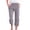 Grey, variant on Women's Solid Corset Leg Cropped Casual Pants Mint Green XXXXL