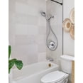 thumbnail image 5 of Wowow Single Handle 8-Spray Patterns Tub and Shower Faucet 1.8 GPM with Corrosion Resistant in Brushed Nickel (Valve Included), 5 of 5