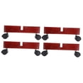 thumbnail image 4 of OUNONA 4 pcs  Partition Base Support Legs Room Divider Feet Room Divider Partition Wooden Stand with Wheels, 4 of 8