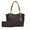 UM Brown, variant on MKF Collection Savannah Women’s Tote Bag With Wristlet Wallet, Vegan Leather Shoulder Bag Purses and Handbag 2 Pcs By Mia K- Red
