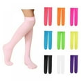 thumbnail image 2 of XBASW Kids Baby Velvet Thigh High Socks Candy Color Knee High Socks for Girls Dance Socks 3-12Y, 2 of 9