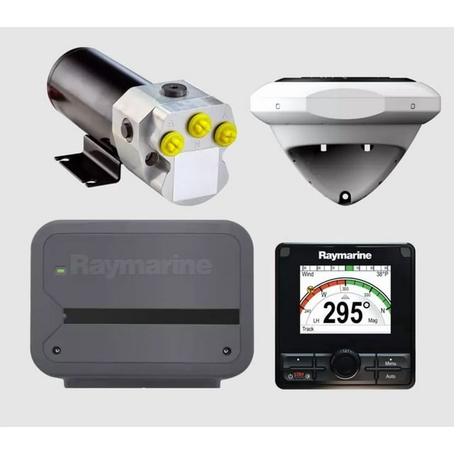 Raymarine Boat Autopilot System T70154 Evolution EV-100; For Single Outboard Engines With Hydraulic Steering; 12 Volt; Connector Panel IPX2 Waterproof; Drive Electronics IPX6 Waterproof