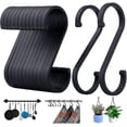 thumbnail image 1 of 10 Pcs Crochets en Forme de S en Aluminium Noir, 1 of 5