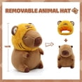 thumbnail image 4 of Soft Capybara Plush (Tiger Capybara), 4 of 8