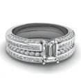 thumbnail image 2 of Silver Plated Zircon Ring Geometric Design For Women Elegant Diamond Look Silver Tone Jewelry Sizes 5 6 7 8 9 10 11 12, 2 of 6