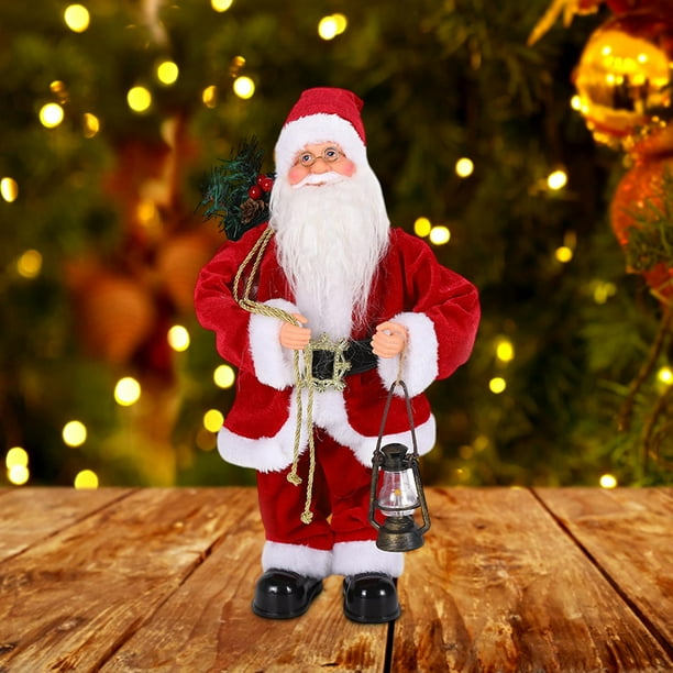Juguete Musical eléctrico Macarena Papá Noel estatua adorno decoración navideña regalo de Navidad para niños