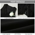 thumbnail image 5 of SANMIO Baby Boy Clothes Suits Infant Gentleman Outfit Collared Dress Shirt+Vest+Tie+Corsage+Pants 5Pcs Baby Suit Sets, 5 of 7