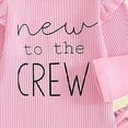 thumbnail image 4 of CAUYDY Toddler Girl Outfit Set Infant Girls Long Sleeve Clothes Baby Fall Winter Bodysuit Preemie Romper 0 3 6 9 Months 1T 2T Sizes 3-6 Months,Pink, 4 of 7