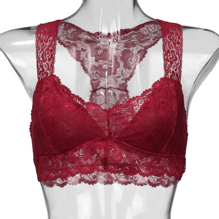 Shiusina Extra Large Bras Mesh Underwire Bra Women Plus Size Vest Crop Wire  Frees Bra Lingerie Sexy V Neck Underwear (Red, XL) : : Clothing,  Shoes & Accessories