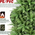 thumbnail image 4 of JERFIT 7.5ft Slim Artificial Christmas Tree for Small Spaces, Pre-lit Alternative with 1396 Realistic PE/PVC Tips, Hinged Branches for Easy Setup, Metal Stand Included, 4 of 10