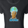 thumbnail image 4 of Inktastic Keep It Cool Melting Earth Ice Cream Cone Women's T-Shirt, 4 of 5