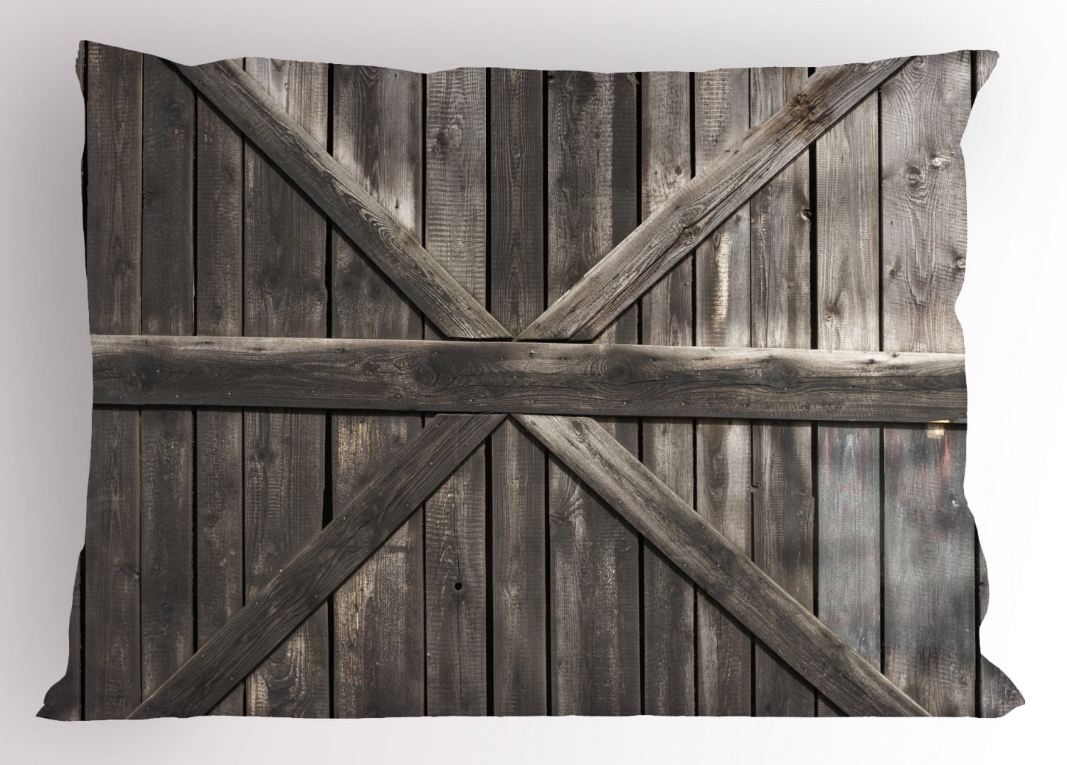 Rustic Pillow Sham Old Wooden Door With Big Cross Design Rustic Country Life Architecture Building Doorway Decorative Standard Size Printed Pillowcase 26 X 20 Inches Taupe By Ambesonne Walmart Com Walmart Com