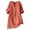 Orange, variant on Kelon Blouses for Women V Neck Boho Tops Blouses Business Casual Outfits Summer Outfits 2026 Fashion Clothing Blouses, 5XL