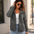 thumbnail image 6 of Nestiefly Oversized Fleece Jackets For Women Fashion 2026 Cardigan Coat Shaggy Warm Winter Outerwear Dark Gray S, 6 of 8