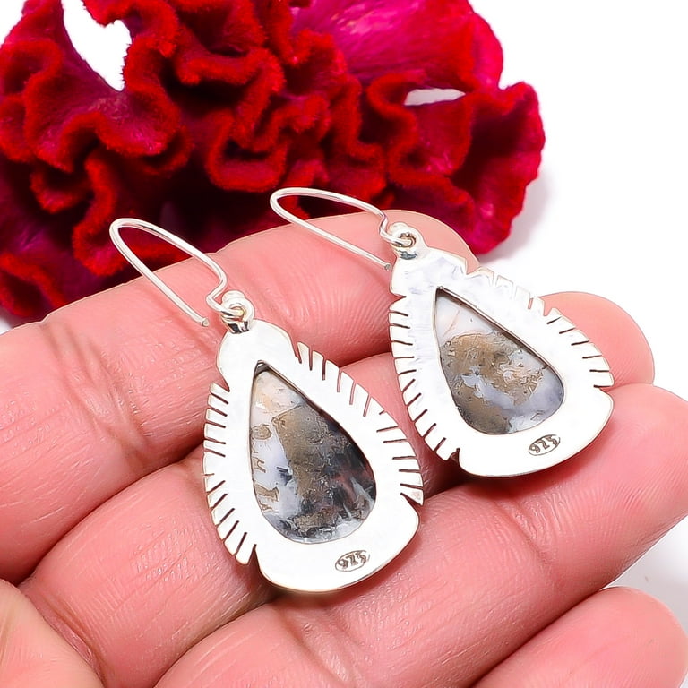 Dendritic Agate - Brazil Designer Handmade 925 Sterling Silver