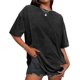 thumbnail image 1 of Camiseta Adorejoy de gran tamaño, vintage, lavada, holgada, casual, 3XL, 1 of 8
