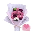 thumbnail image 1 of Ramo de regalo de flor de jabón rosa, ramo de jabón, ramo de flores grandes, rosas de jabón, arte para el día de la madre, decoración del hogar,, 1 of 8