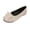 Beige, variant on Green Casual Fashionable Womens Solid Low Heel Slip On Shoes Flat Round Toe Comfy Outdoor Shoes