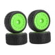 thumbnail image 1 of 4x Llantas RC Neumáticos Ruedas Repuestos Caucho Profesional DIY Modificado Reemplazo Verde, 1 of 5