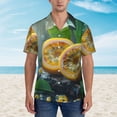 thumbnail image 2 of Yiaed Fresh Passion Fruit Still Life Print Hawaiian Shirt for Men Short Sleeve Button Down Shirts Beach Shirts for Men,Medium, 2 of 7