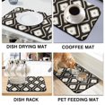 thumbnail image 4 of Top Quality Coffee Drying Mat XL, 19.5x12in Made from Absorbent Diatom Mud, Ideal for Drying Dishes, Utensils, Pots and Pans on Kitchen Counters, 4 of 7