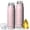 Unicorn and Heart Pink Pattern, variant on Unicorn and Heart White Pattern Bullet Tumbler, Vacuum Insulated Novelty Travel Tumbler 304 Stainless Steel Inner Liner Gifts Ideas for Home Office Outdoor Sports Car