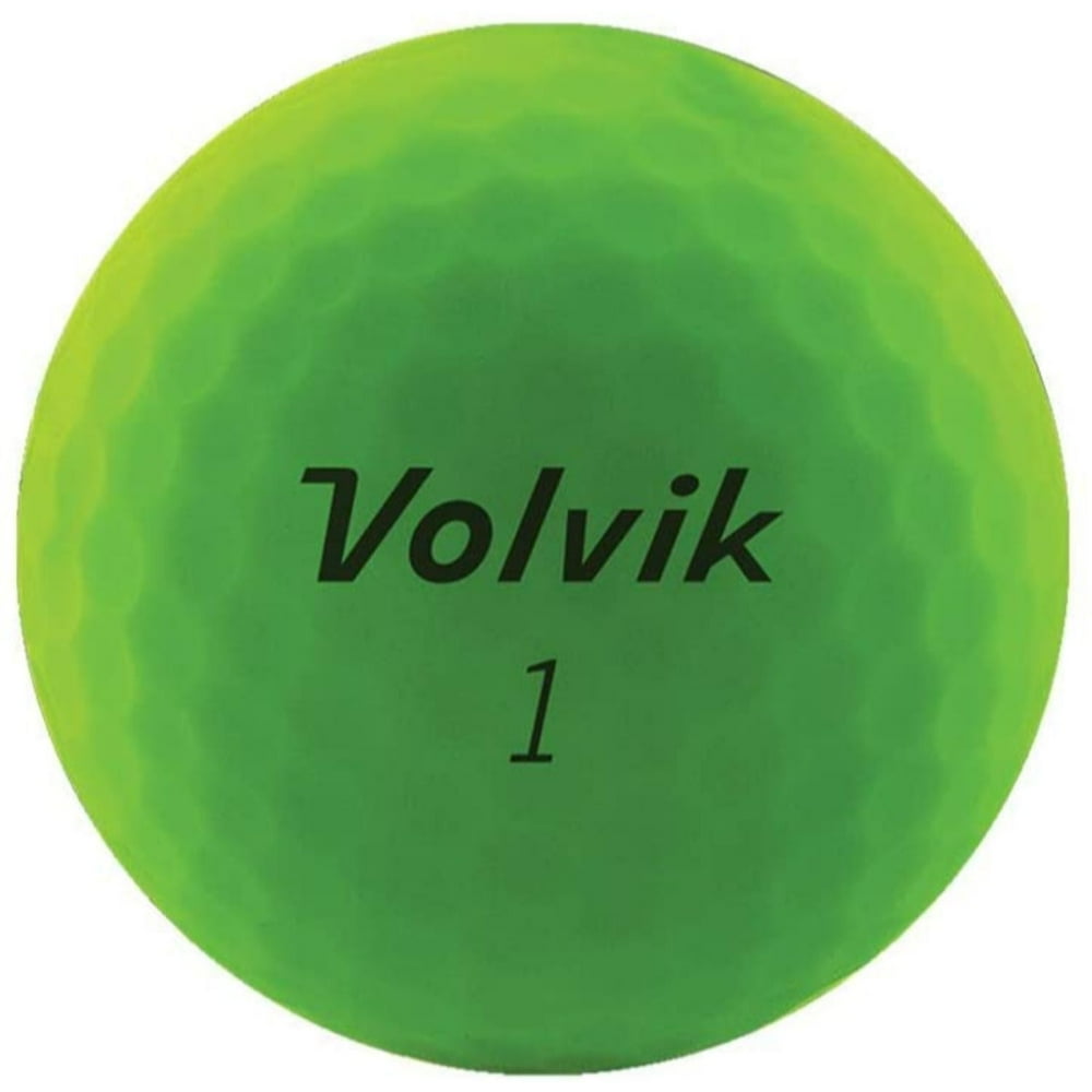 Volvik 2020 Vivid 3 Piece Golf Balls Matte Green