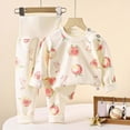 thumbnail image 1 of masbird Cotton 2 Piece Pajamas Boys Girls Long Sleeve Sets Toddler Pjs Kids Fall Winter Sleepwear Sets for 6-12 Months 12-24 Months 2 3 4 5 6 7 8 9 T Children(Pink,2-3 Y), 1 of 3