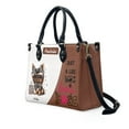thumbnail image 4 of Schipperke Dog Bag, Personalized Leather Handbags For Women - Personalized Leather Purse with Name - Tote Bags for Mom Grandma - Custom Gifts Ideas for Her, Gift for Dog Lover, 4 of 7