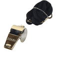 thumbnail image 3 of American Whistle Corporation - Gold Plated 126 dB Loud Coach Whistle with Lanyard and Safe-T-Tip, 3 of 4