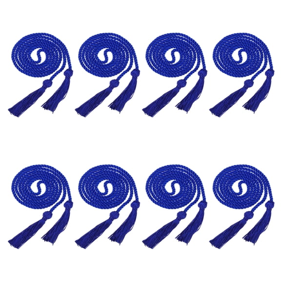Uxcell 2025 Tassel Graduation 67 Inch Long Honor Braided Graduation Cords Blue Pack of 8