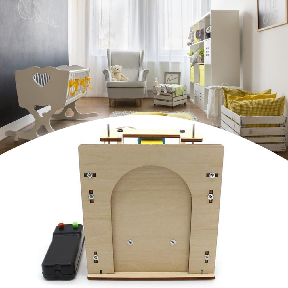 Lhcer Diy Wooden Elevator Door Kit Science Educational Develop Toy Assembly For Children House Garage Model Diy Wooden Construction Set Walmart Canada